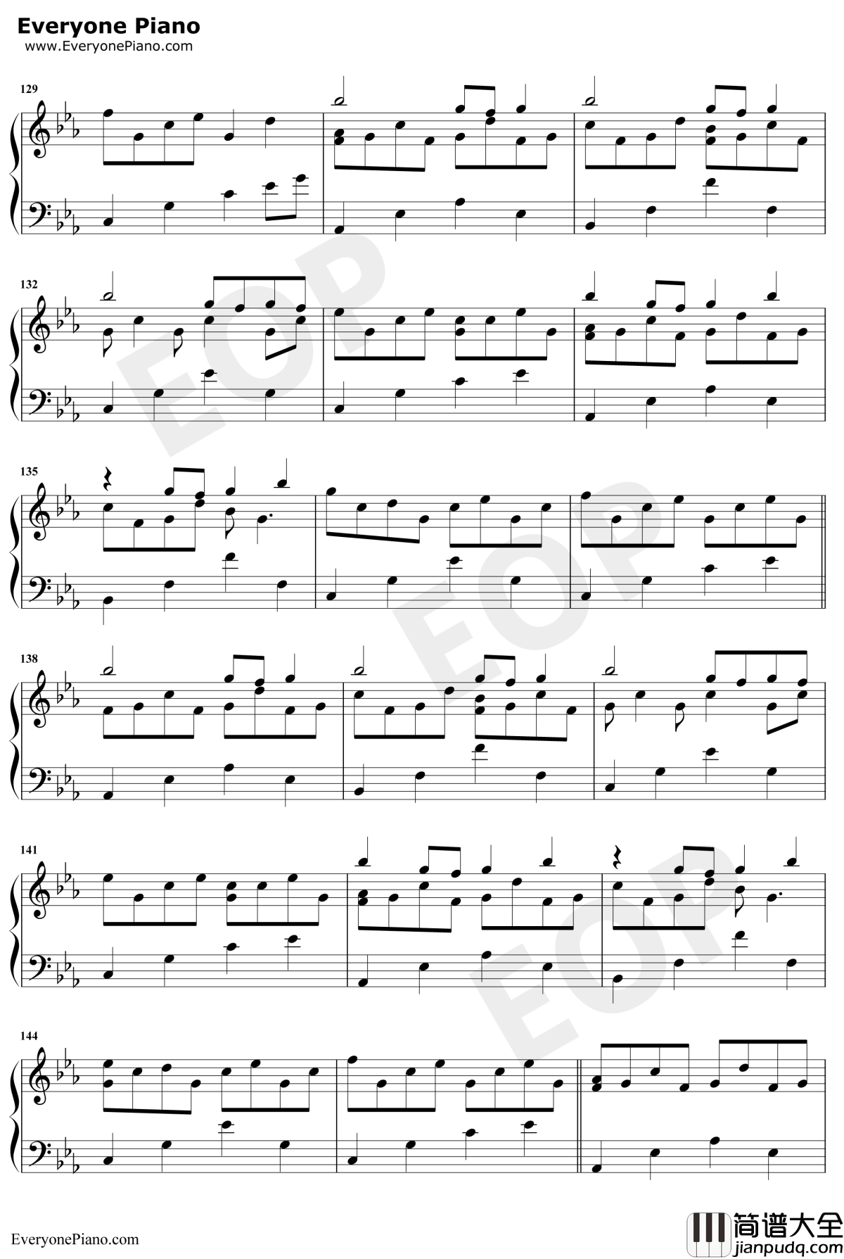 樱花雨钢琴谱_傅许_唯美钢琴曲
