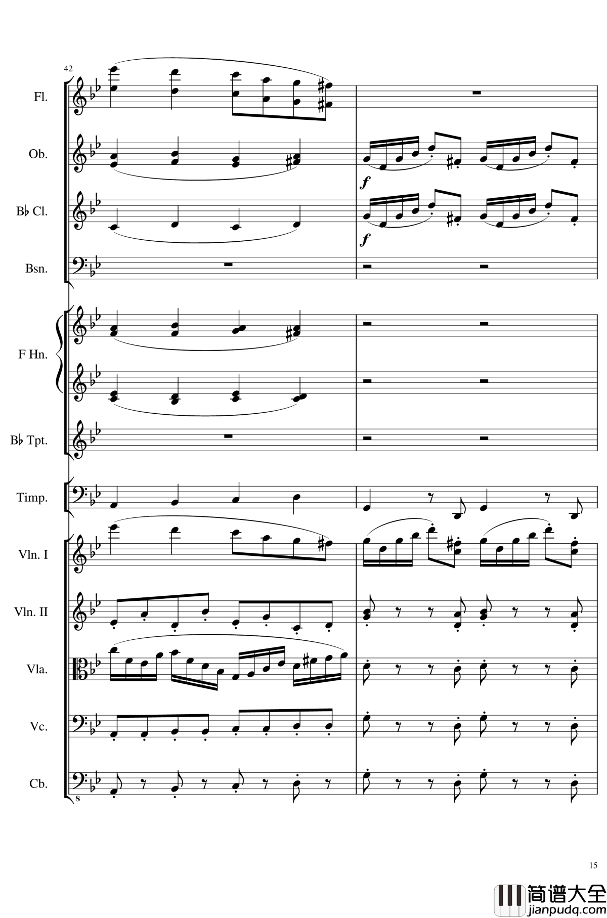4_Contredanses_for_Chamber_Orchestra,_Op.120_No.2钢琴谱_一个球_钢琴谱