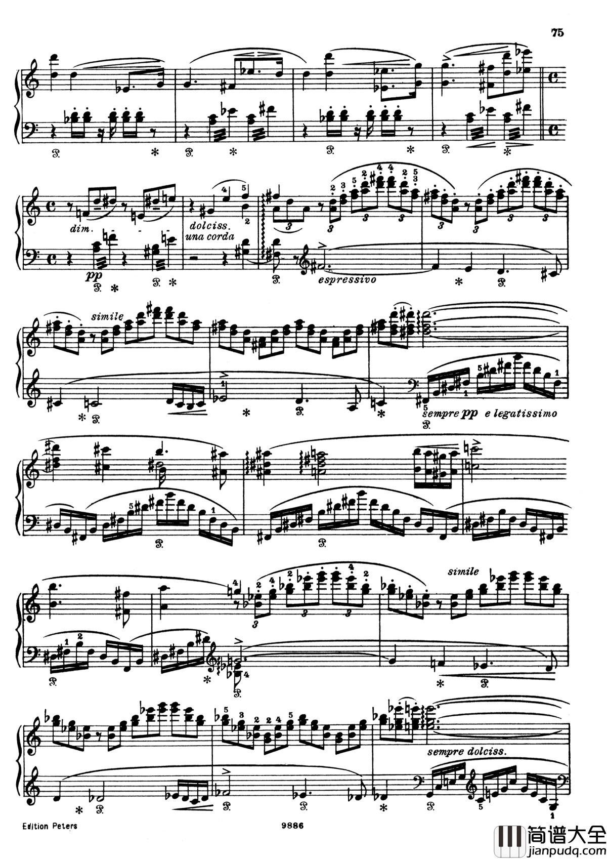 浮士德交响曲_S.108_第二乐章钢琴谱_李斯特