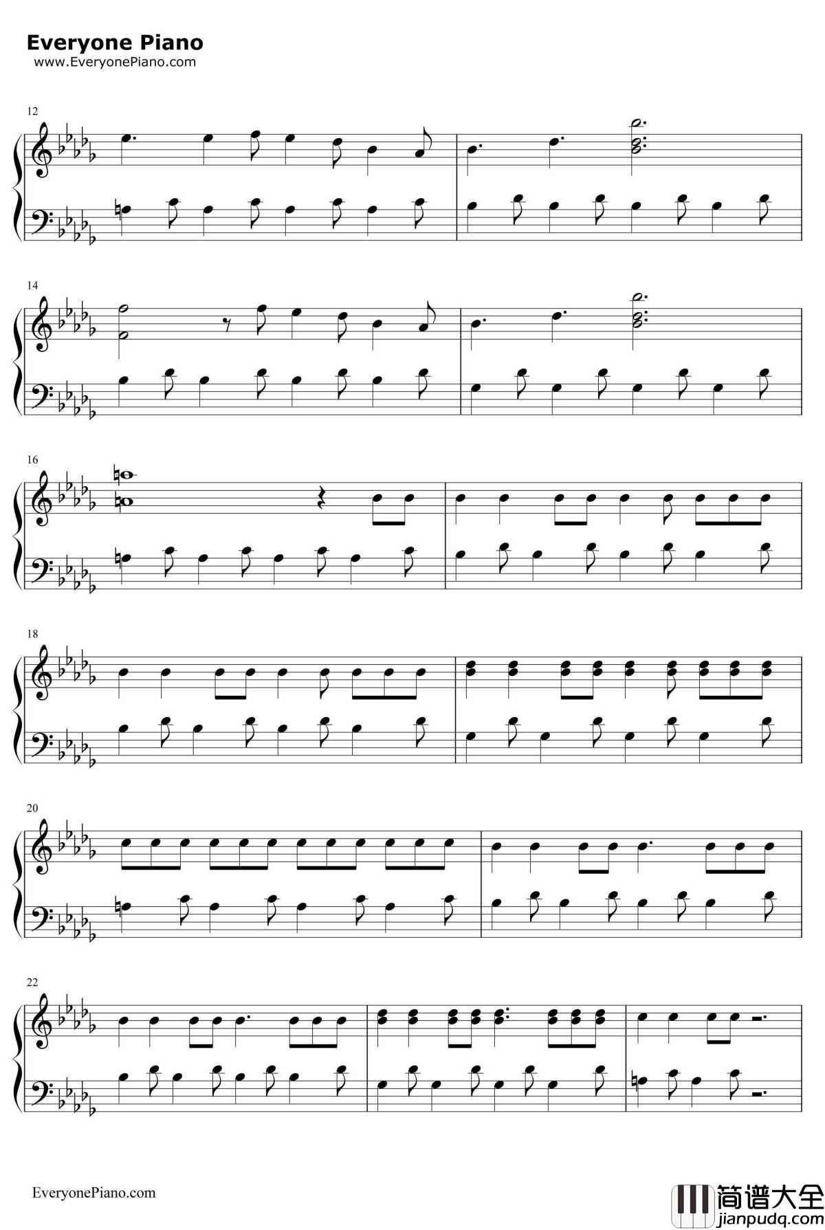 Believer钢琴谱_ImagineDragons