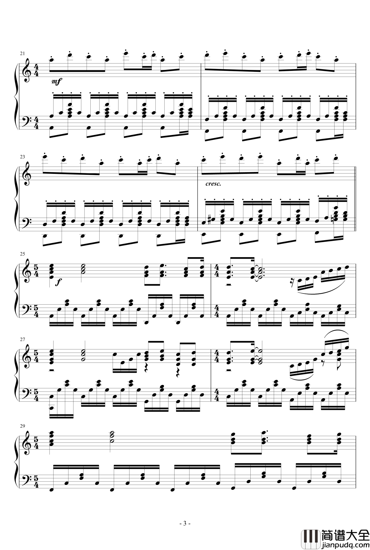 La_Ballata_Di_Sacco_E_Vanzetti钢琴谱_死刑台的旋律主题曲_Ennio_Morricone