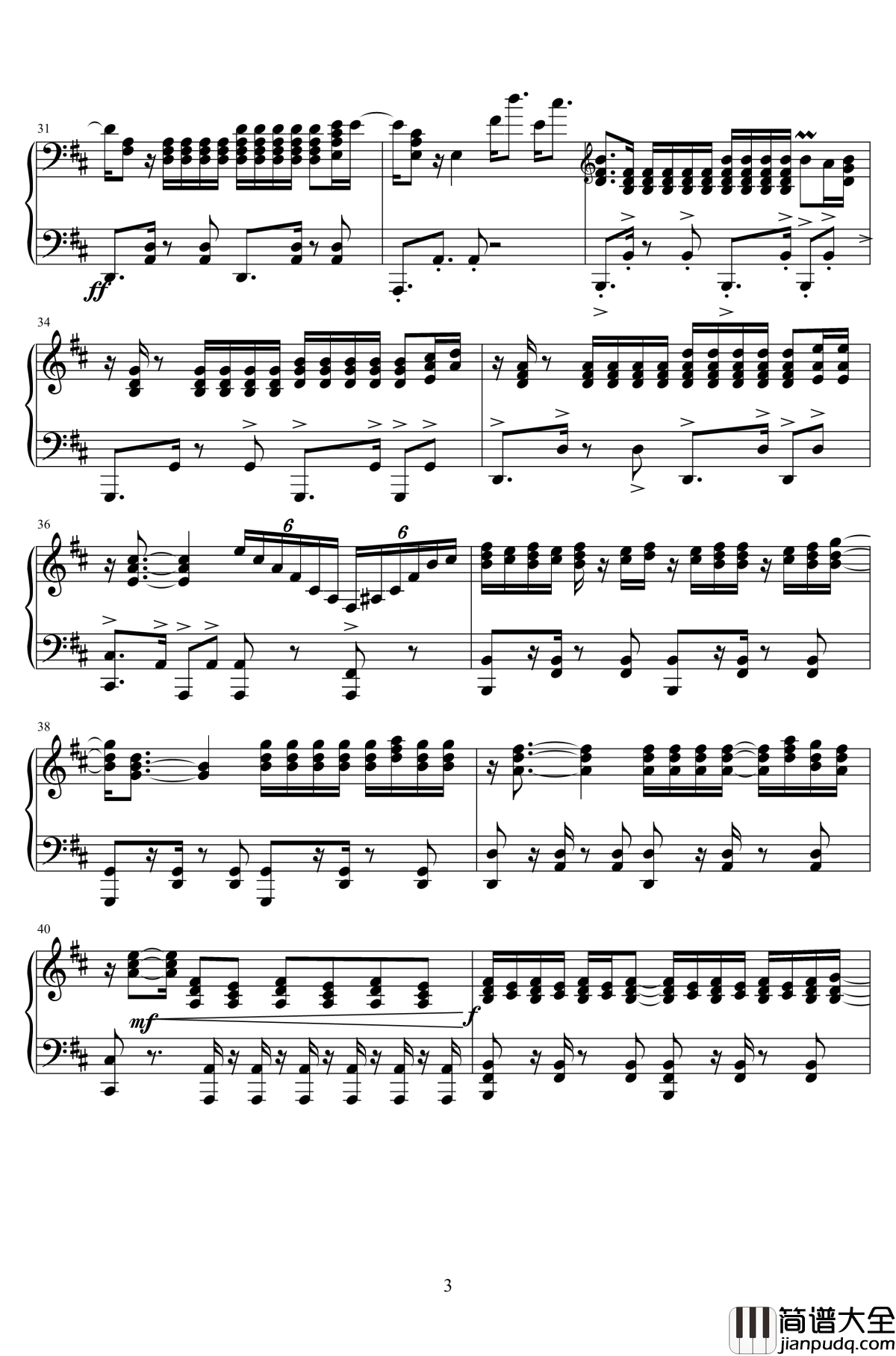 despacito钢琴谱_peter_bence