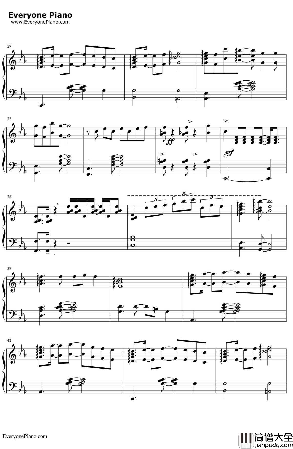 突如其来的爱情钢琴谱_小田和正__东京爱情故事_主题曲