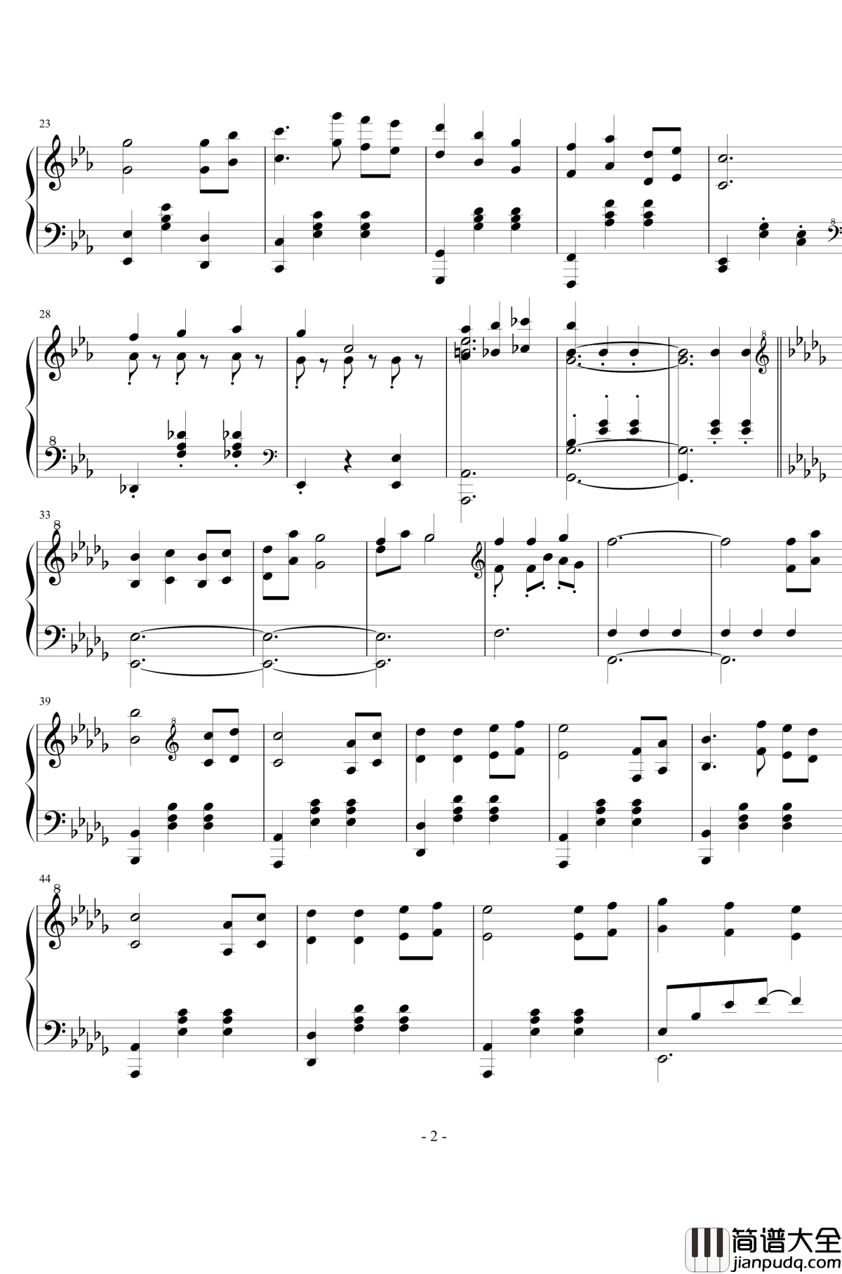 丑小鸭钢琴谱_The_Ugly_Duckling_跳舞的线