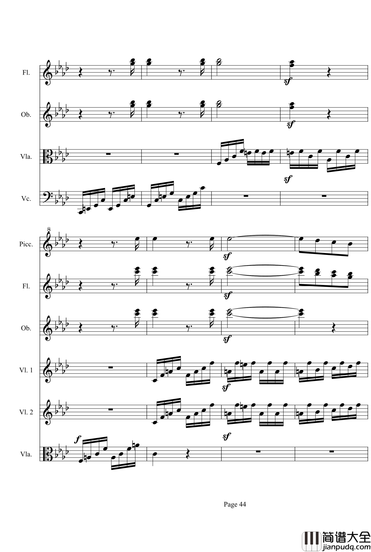 奏鸣曲之交响第23首Ⅲ钢琴谱__贝多芬_beethoven