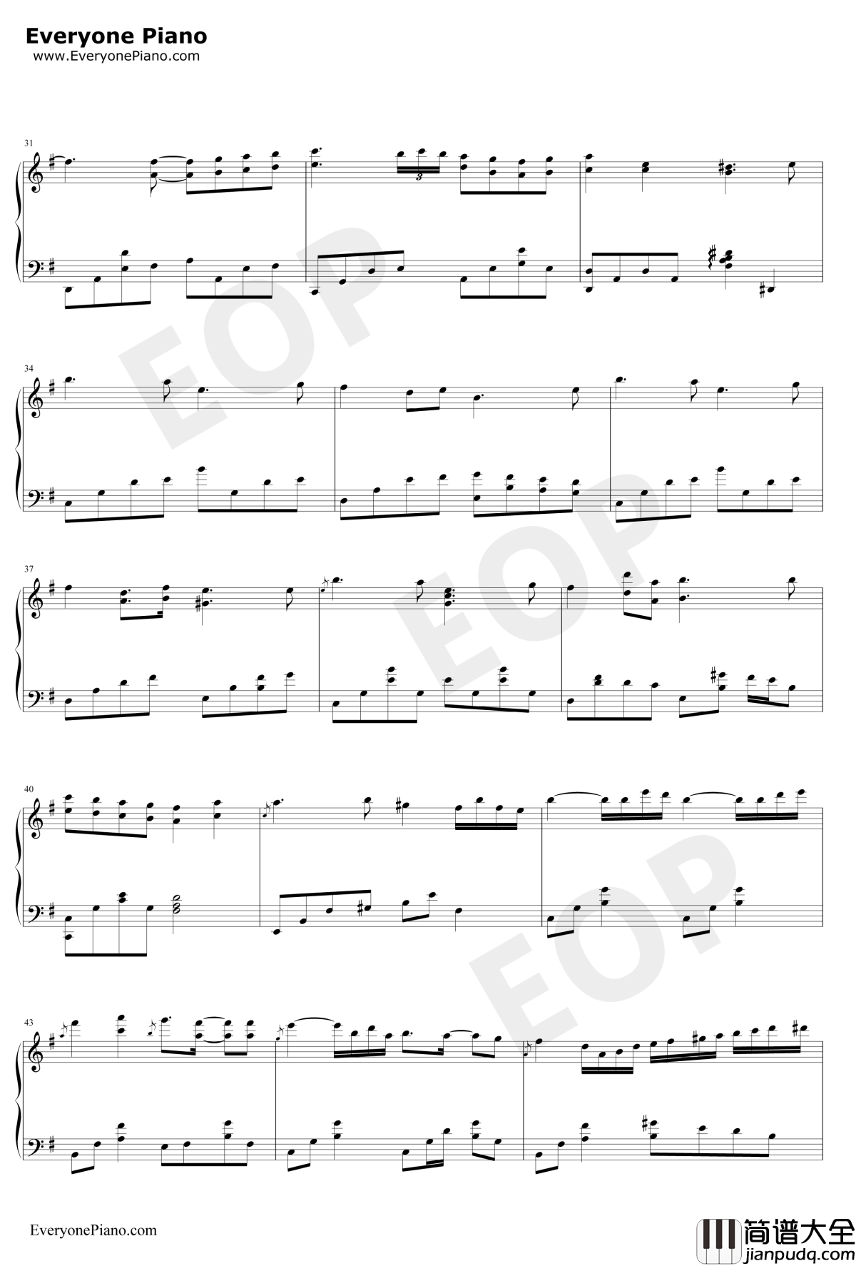With_Memories钢琴谱_阿保刚_秋之回忆3~从今以后插曲