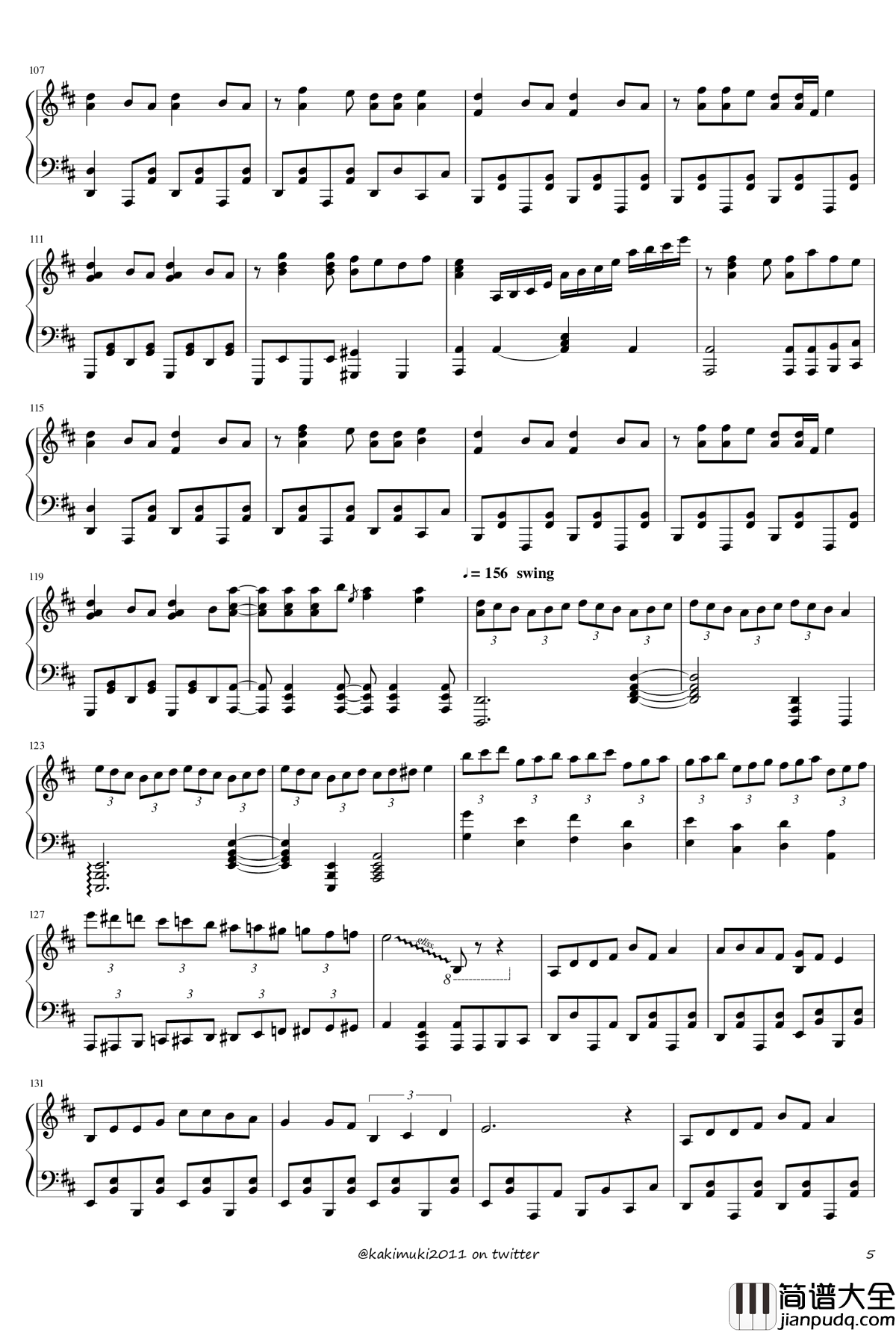 72首动漫名曲连弹钢琴谱_part_3_触手猴