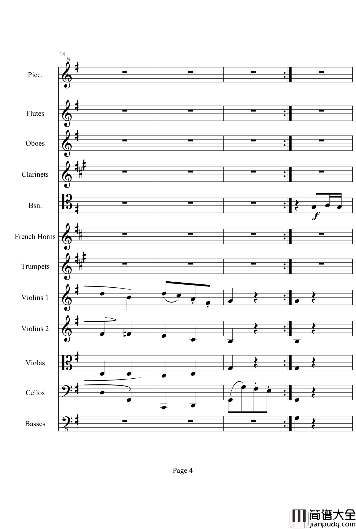 奏鸣曲之交响钢琴谱_第25首_Ⅲ_贝多芬_beethoven