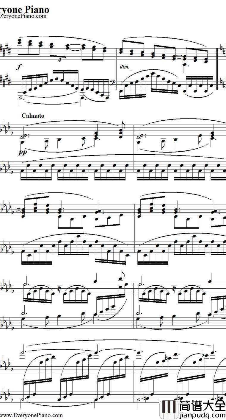 Clair_de_lune钢琴谱_德彪西(Debussy)