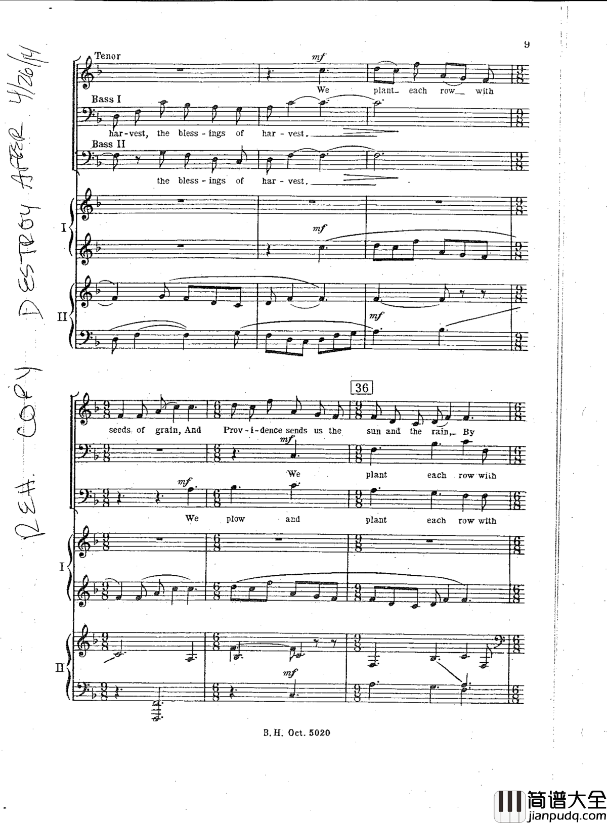 The_promise_of_living钢琴谱_Aaron_Copland