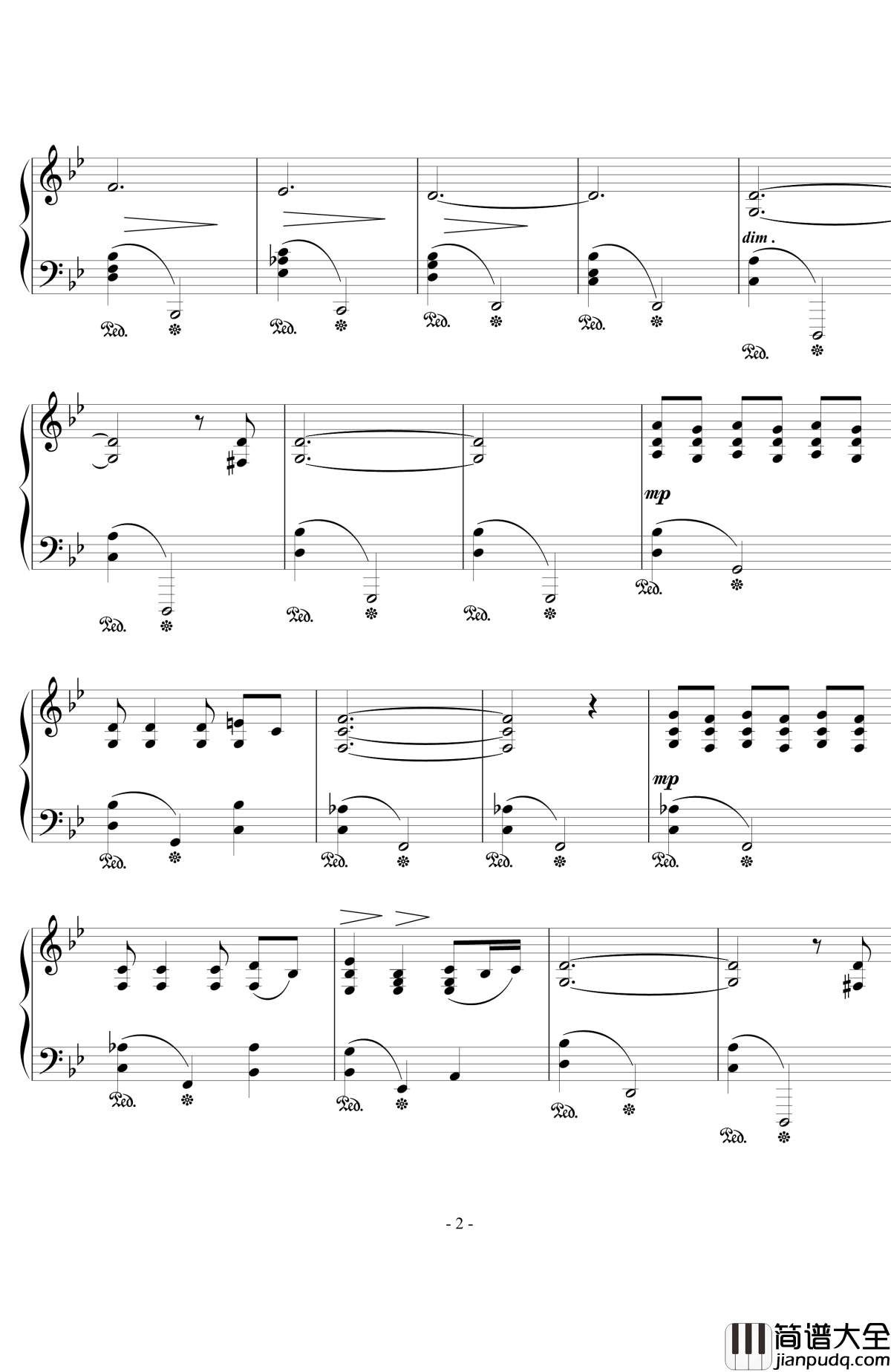 船歌钢琴谱_西贝柳斯Op.24__No.10_西贝柳斯