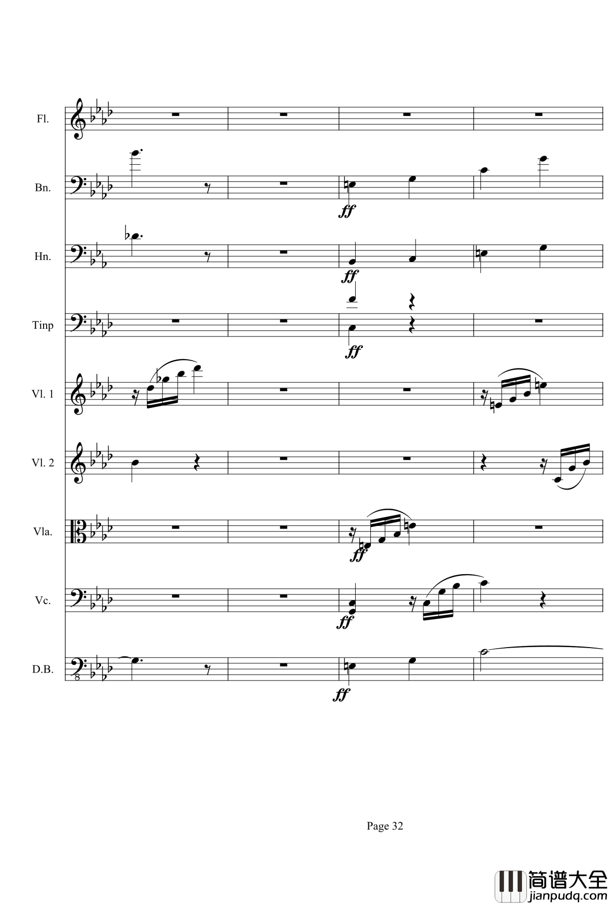 奏鸣曲之交响第23首Ⅲ钢琴谱__贝多芬_beethoven