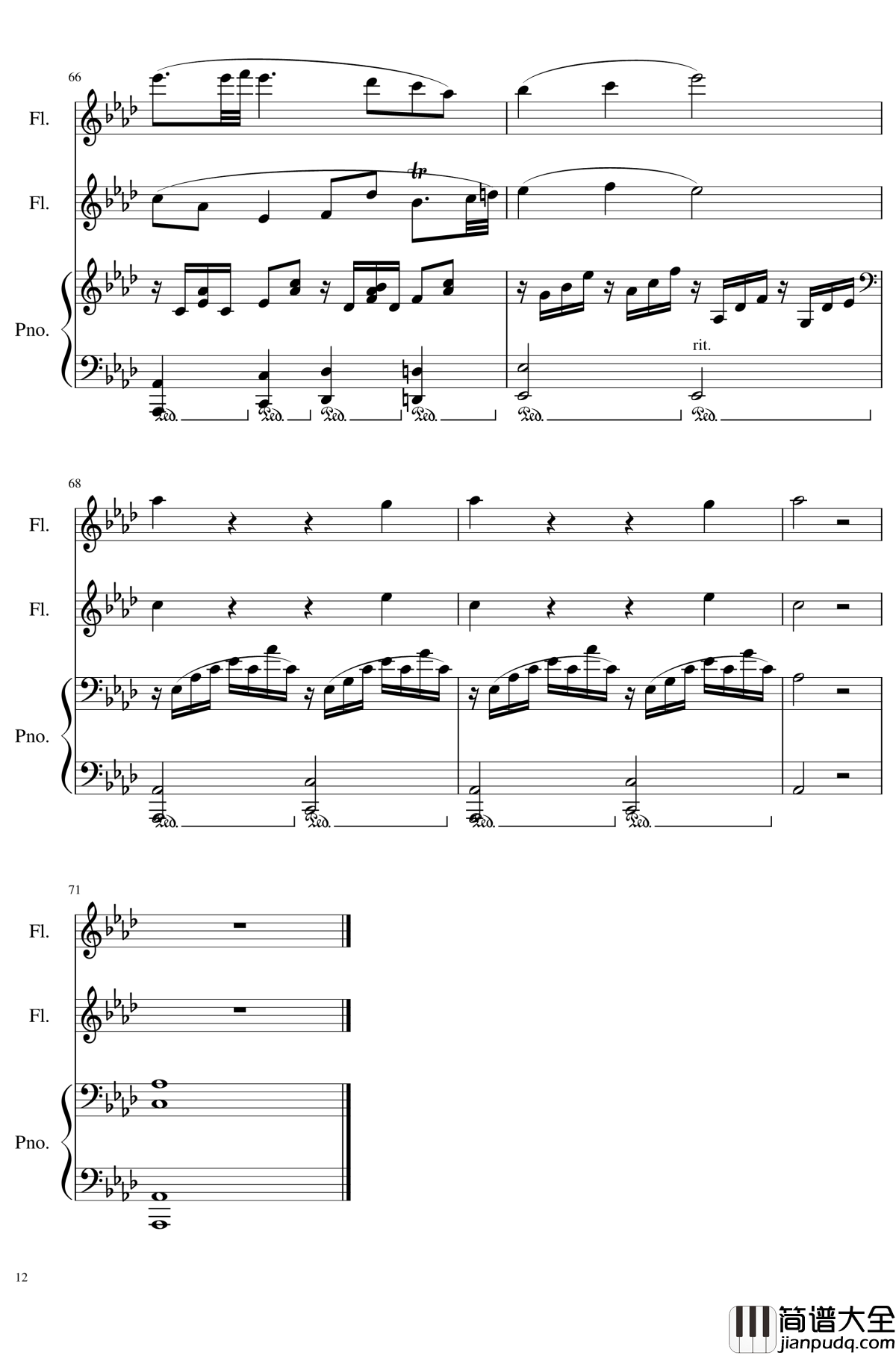 Trio_for_piano_and_2_flutes,_Op.117钢琴谱_I.Alborada_一个球