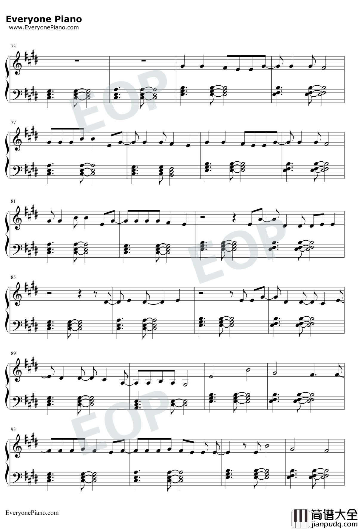 Clean钢琴谱_Taylor_Swift