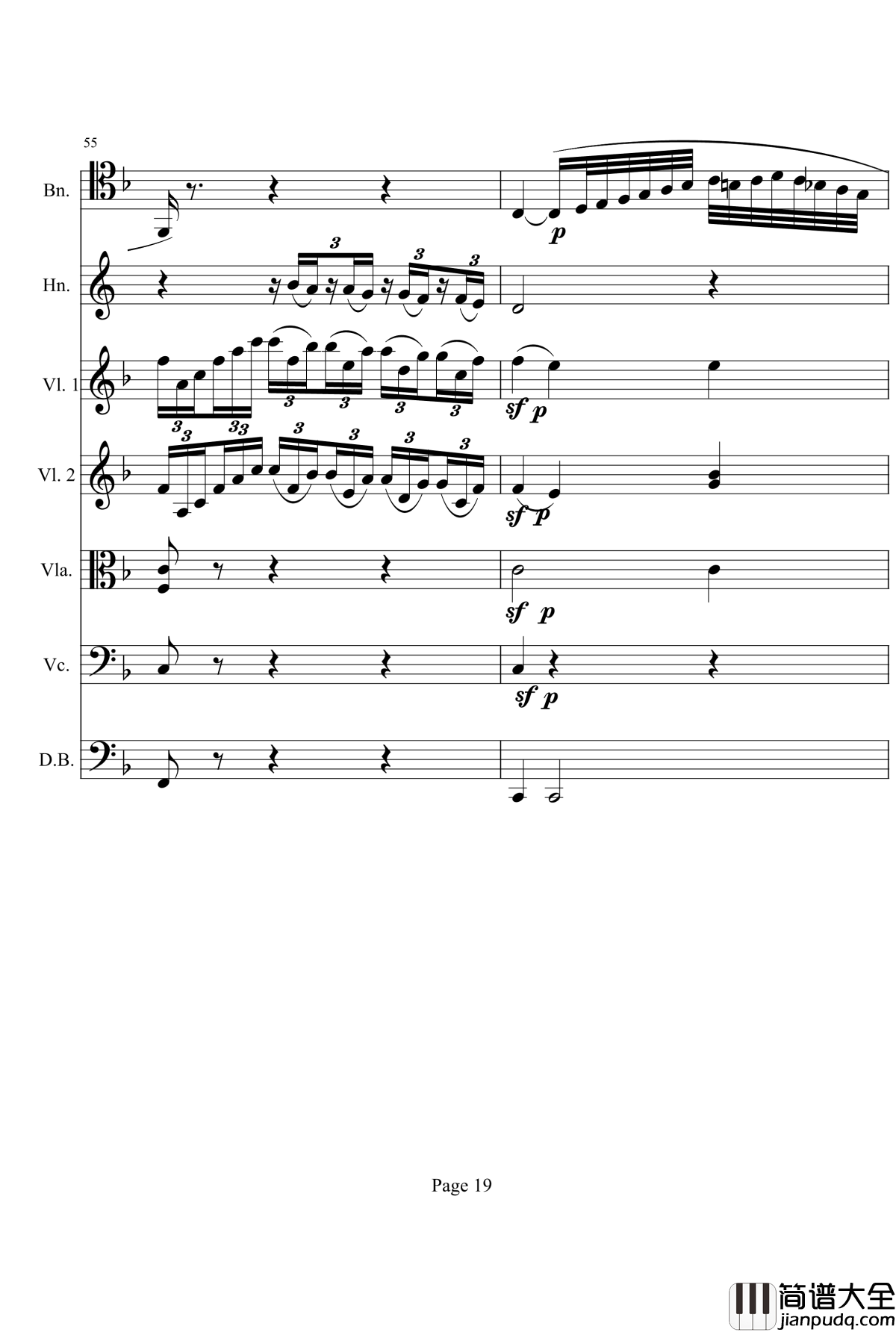 奏鸣曲之交响钢琴谱_第1首_Ⅱ_贝多芬_beethoven