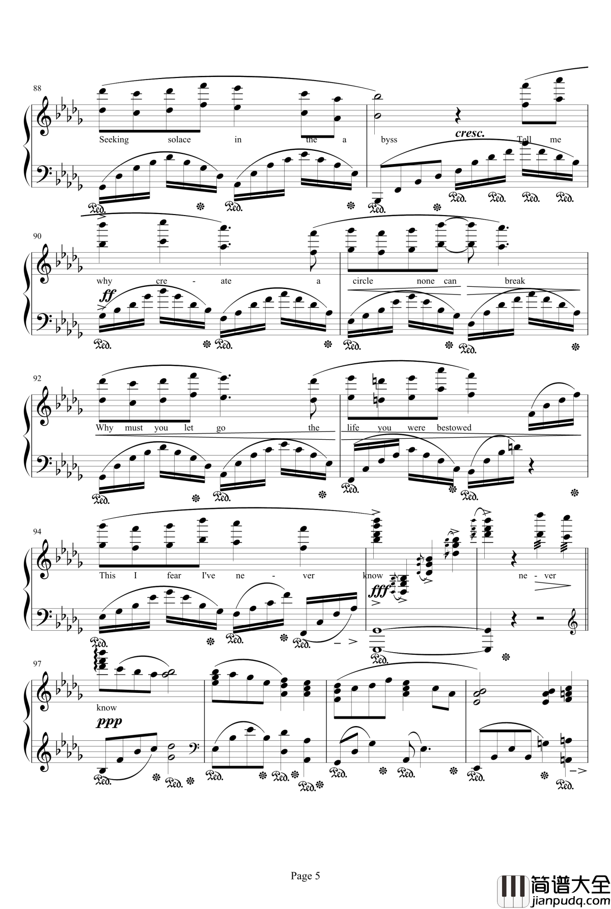DRAGONSONG钢琴谱_Main_Theme_of_Final_Fantasy_XIV:Heavensward_Susan_Calloway
