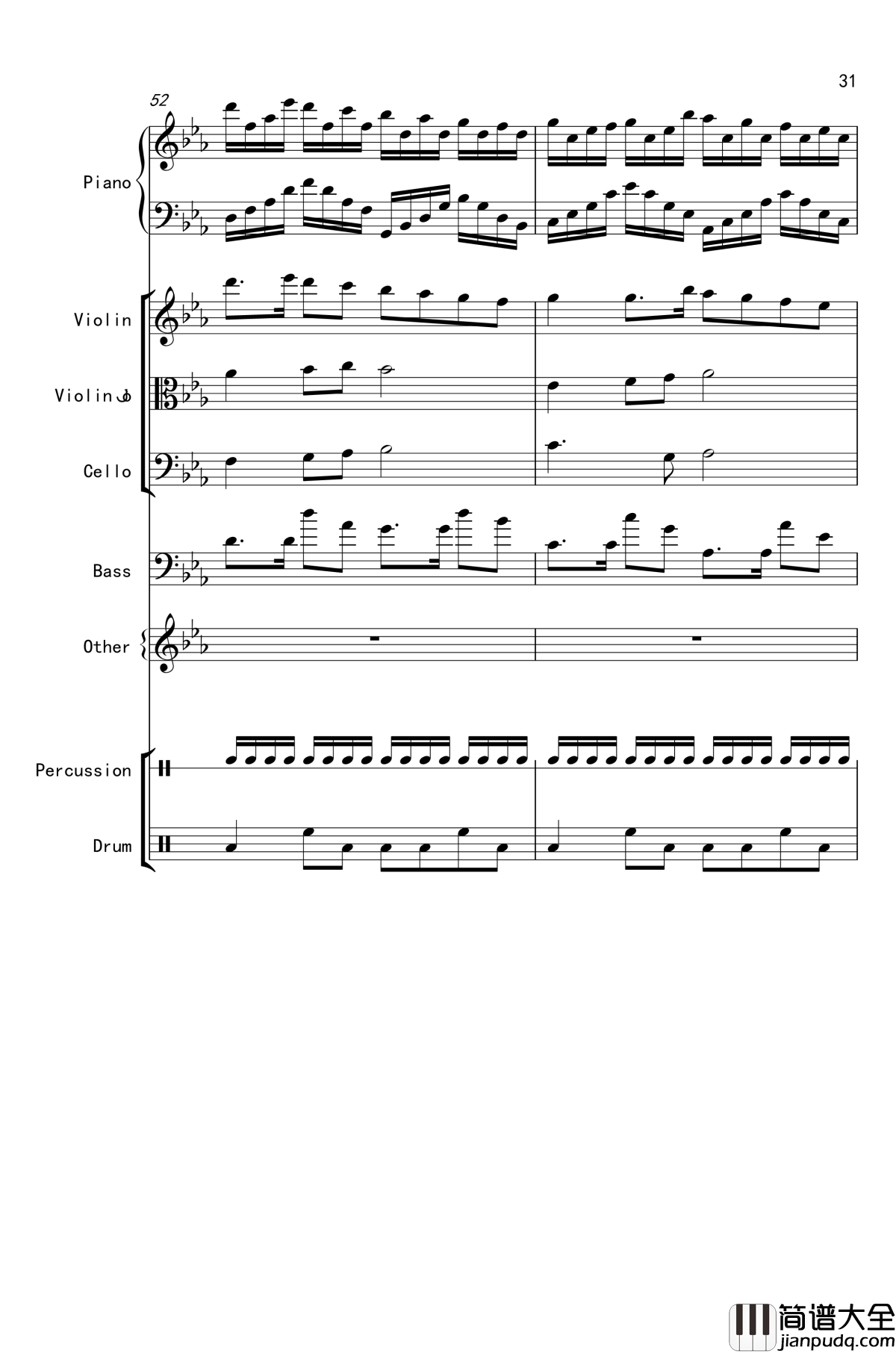 克罗地亚舞曲钢琴谱_马克西姆_Maksim·Mrvica