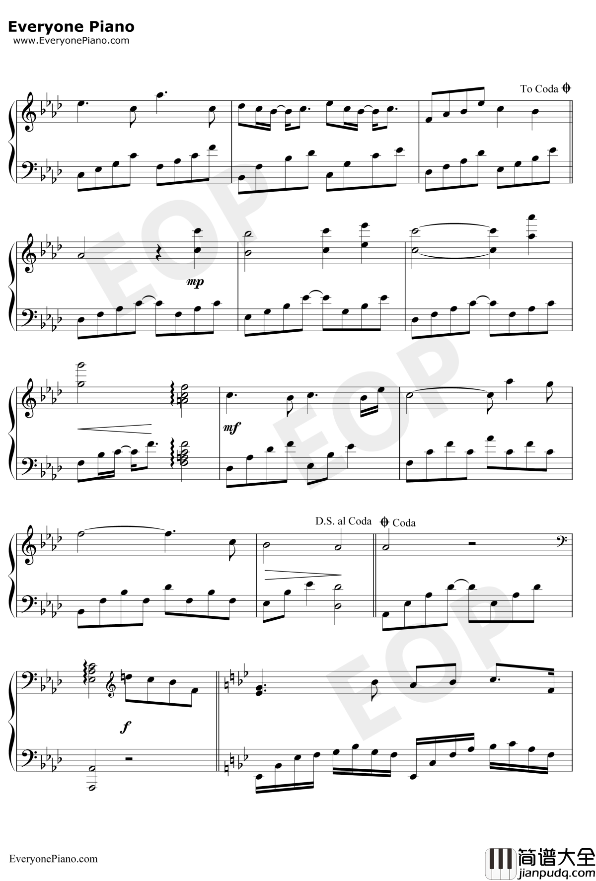 醉赤壁钢琴谱_林俊杰_2008赤壁On_Line_Game主题曲