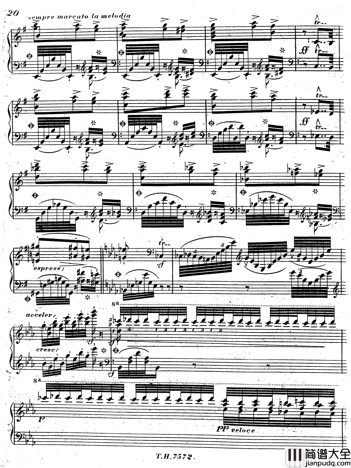 西班牙走私犯回旋曲S.252钢琴谱_李斯特