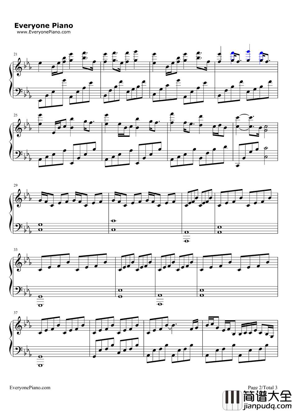 夏影钢琴谱_麻枝准_AIR神尾观铃主题曲