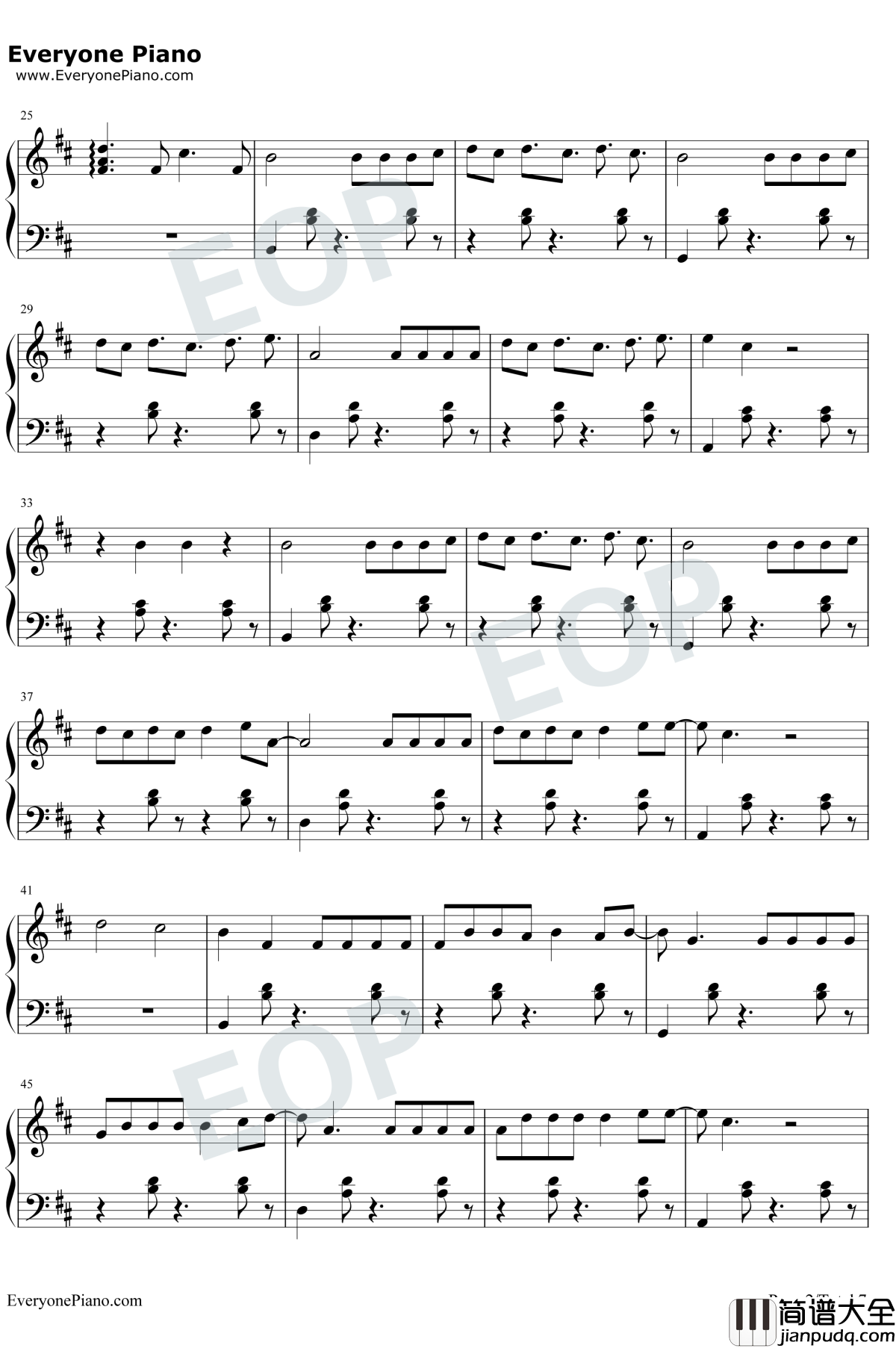 Despacito钢琴谱_Luis_Fonsi/Daddy_Yankee