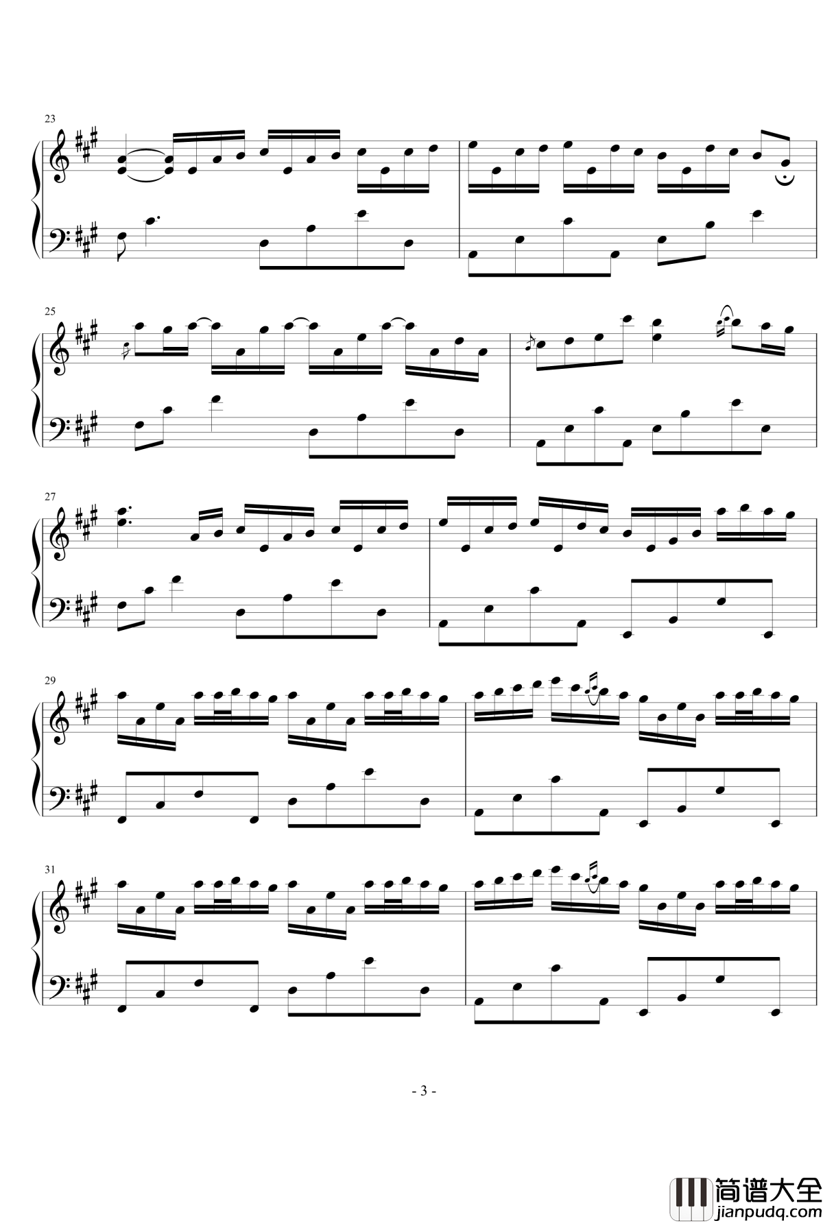River_Flows_In_You钢琴谱_你的心河_Yiruma_纯粹