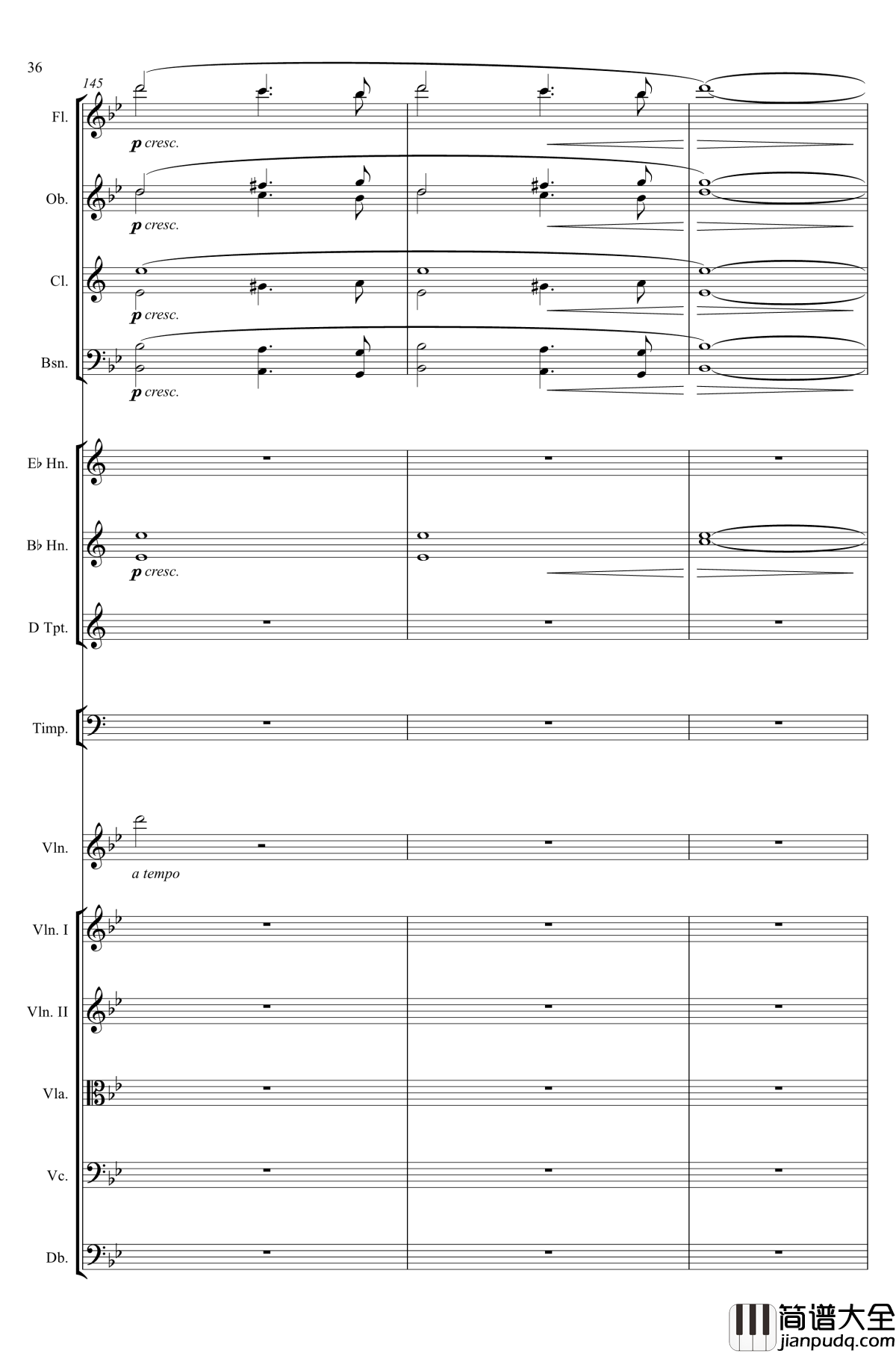 g小调第1小提琴协奏曲Op.26钢琴谱_第一乐章_Max_Bruch