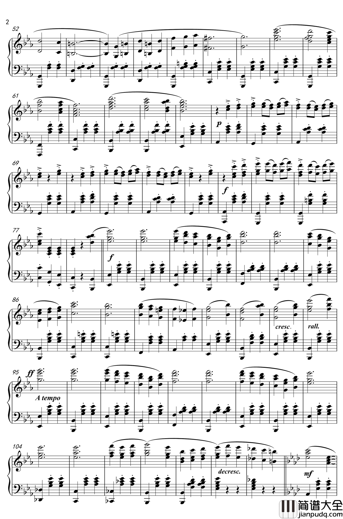 第二号华尔兹钢琴谱_the_Second_Waltz_Dimitri_Shostakovitch