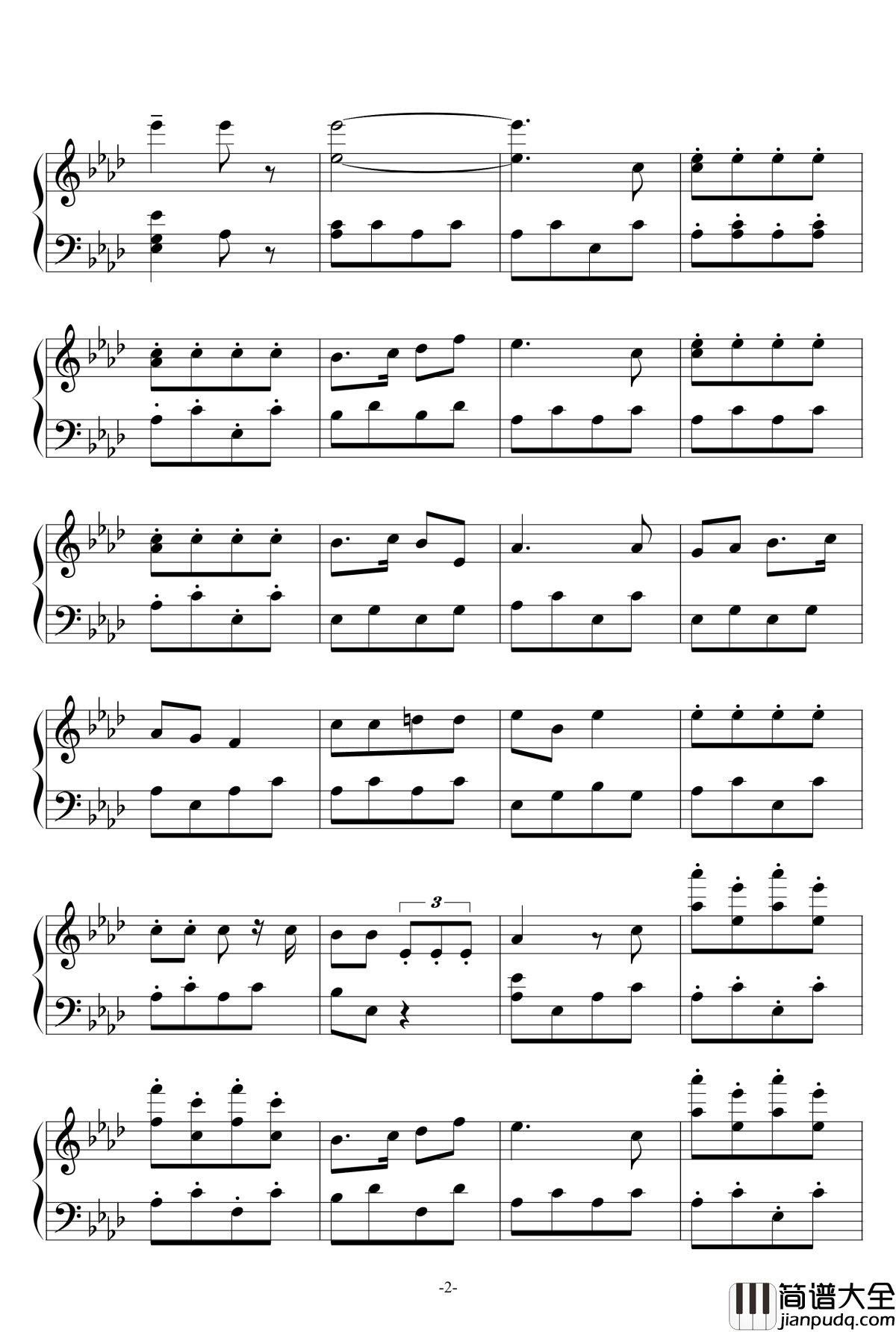 劳动歌钢琴谱_经典童话故事插曲_迪士尼