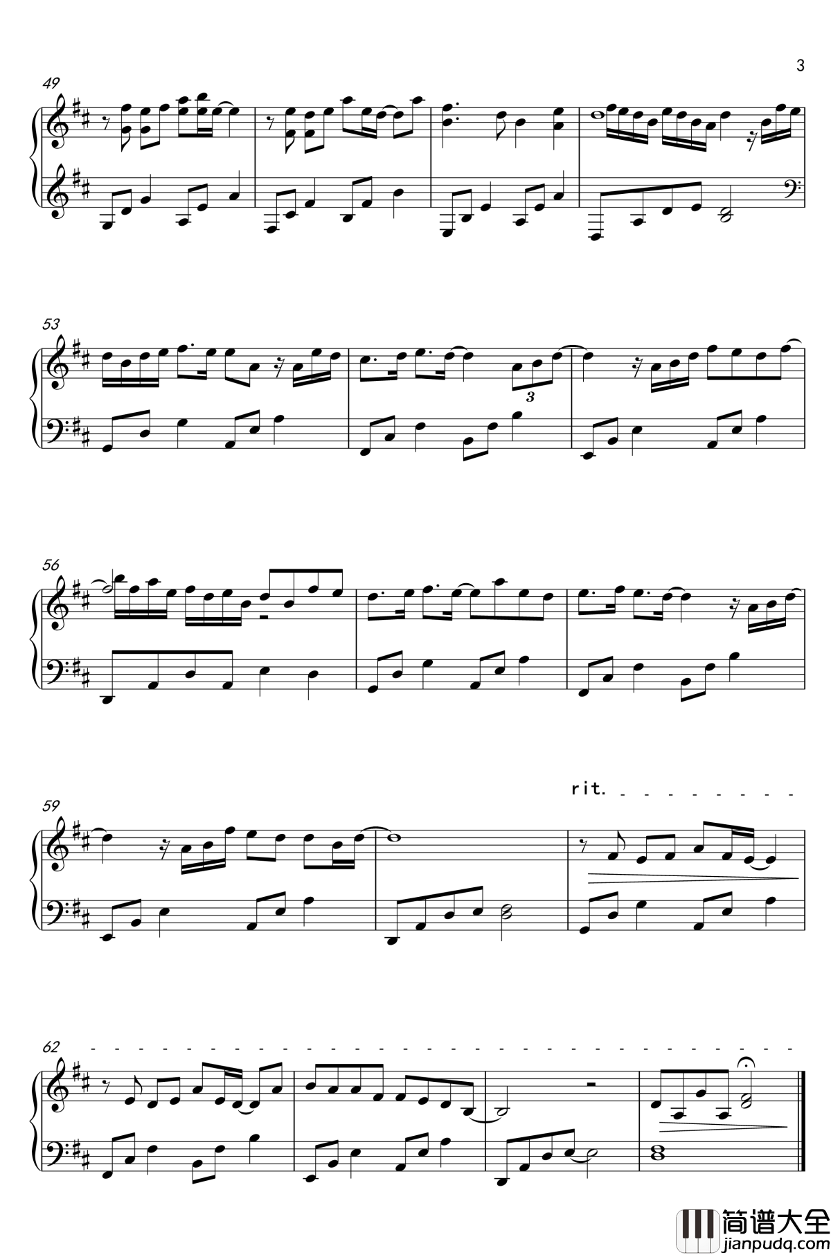 画风钢琴谱_天行九歌片尾曲
