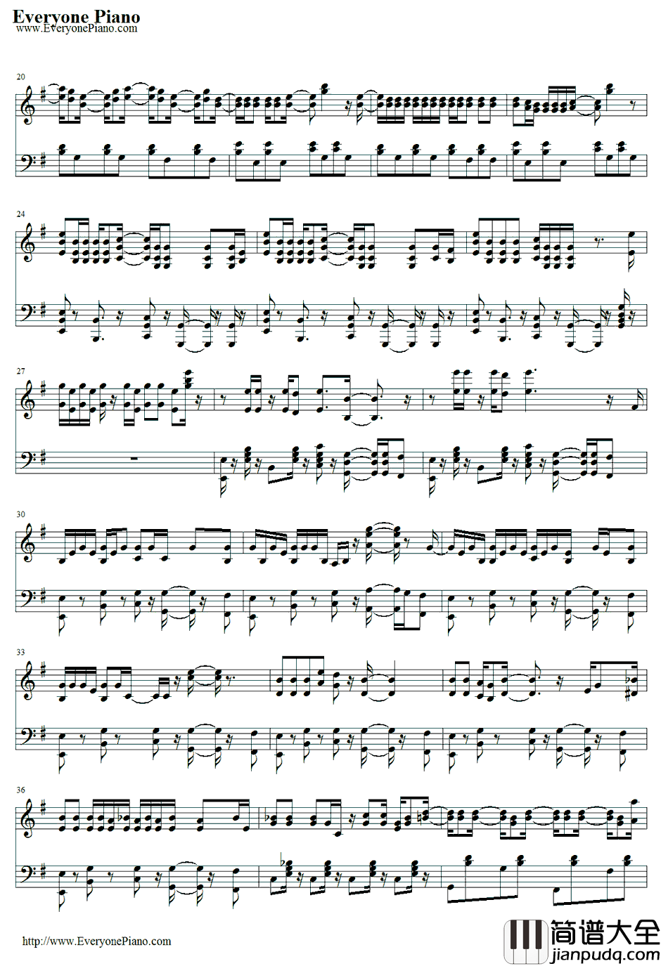 American_Kids钢琴谱_KennyChesney