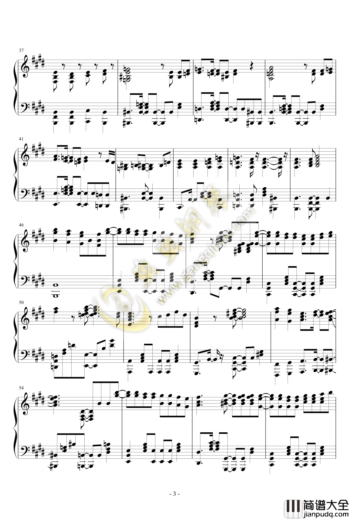 向着光辉的彼岸插曲钢琴谱_M_Sterpiece_偶像大师