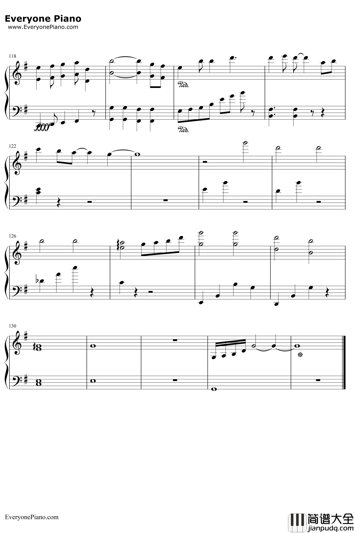 我们的纪念钢琴谱_李雅微__放羊的星星_插曲