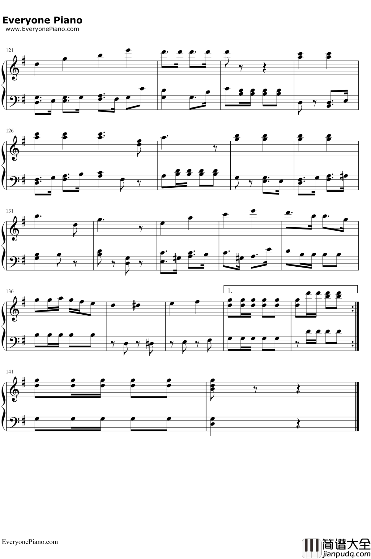 旧友进行曲钢琴谱__卡尔·泰克