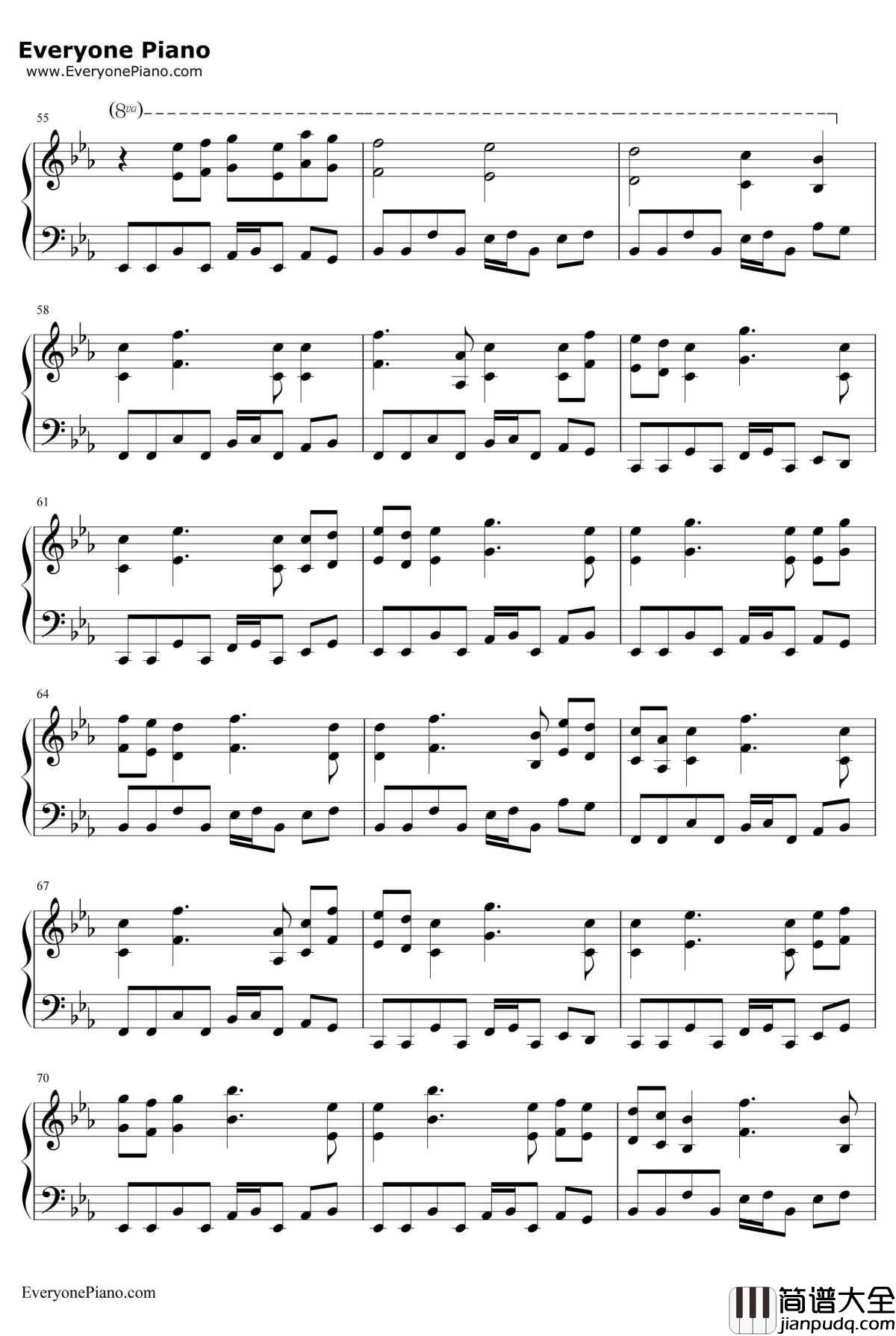 Immortal钢琴谱_ThomasBergersen