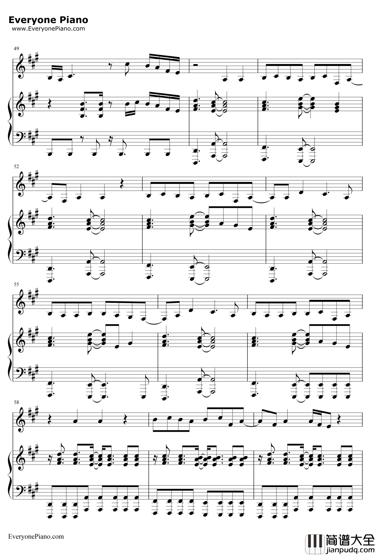 Ghost钢琴谱_EllaHenderson