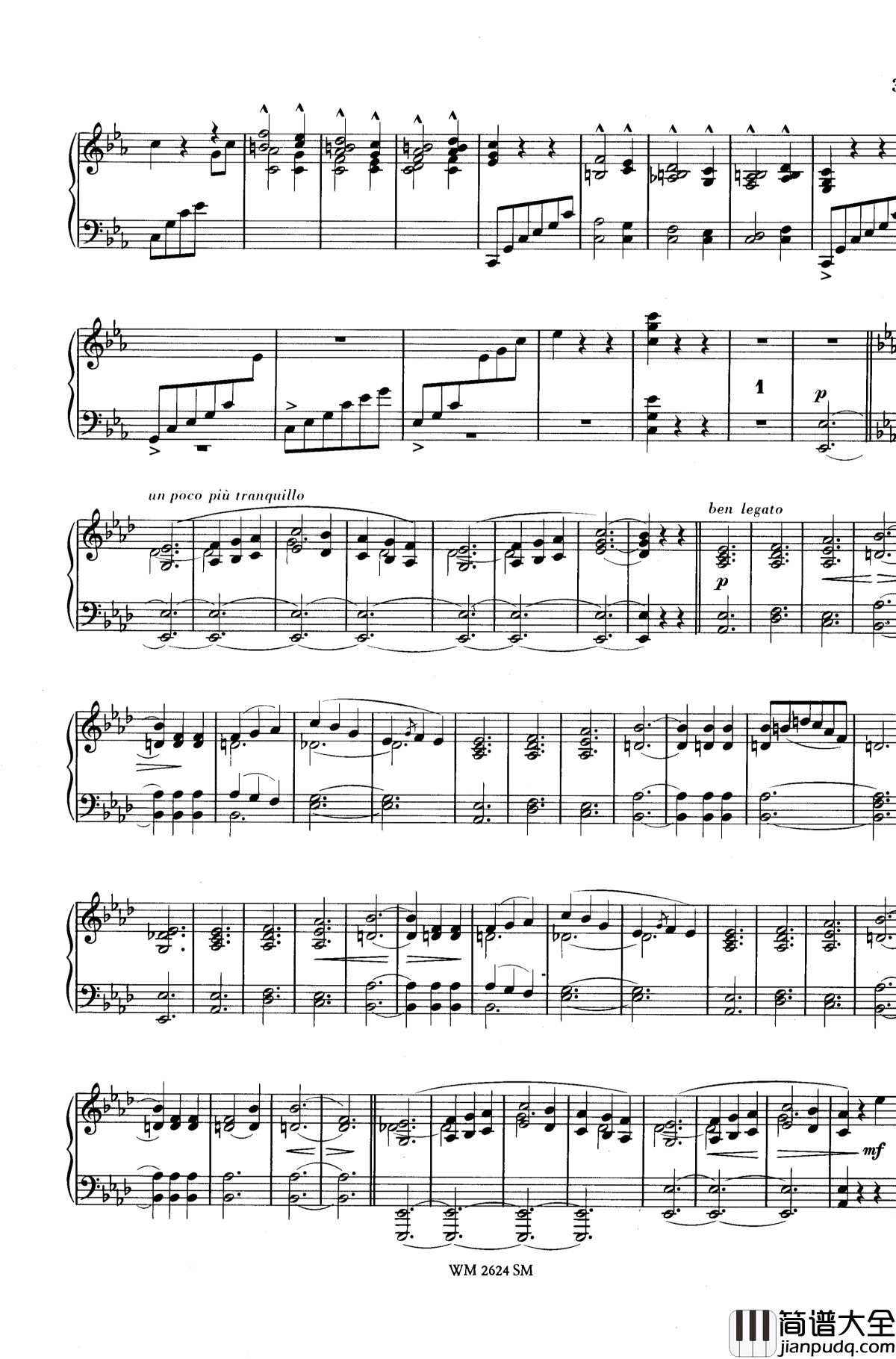 c小调第二谐谑曲Op.14钢琴谱_舒曼_克拉拉