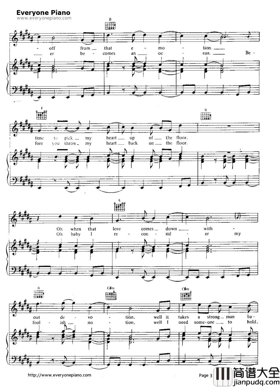 Faith钢琴谱_GeorgeMichael乔治·迈克尔