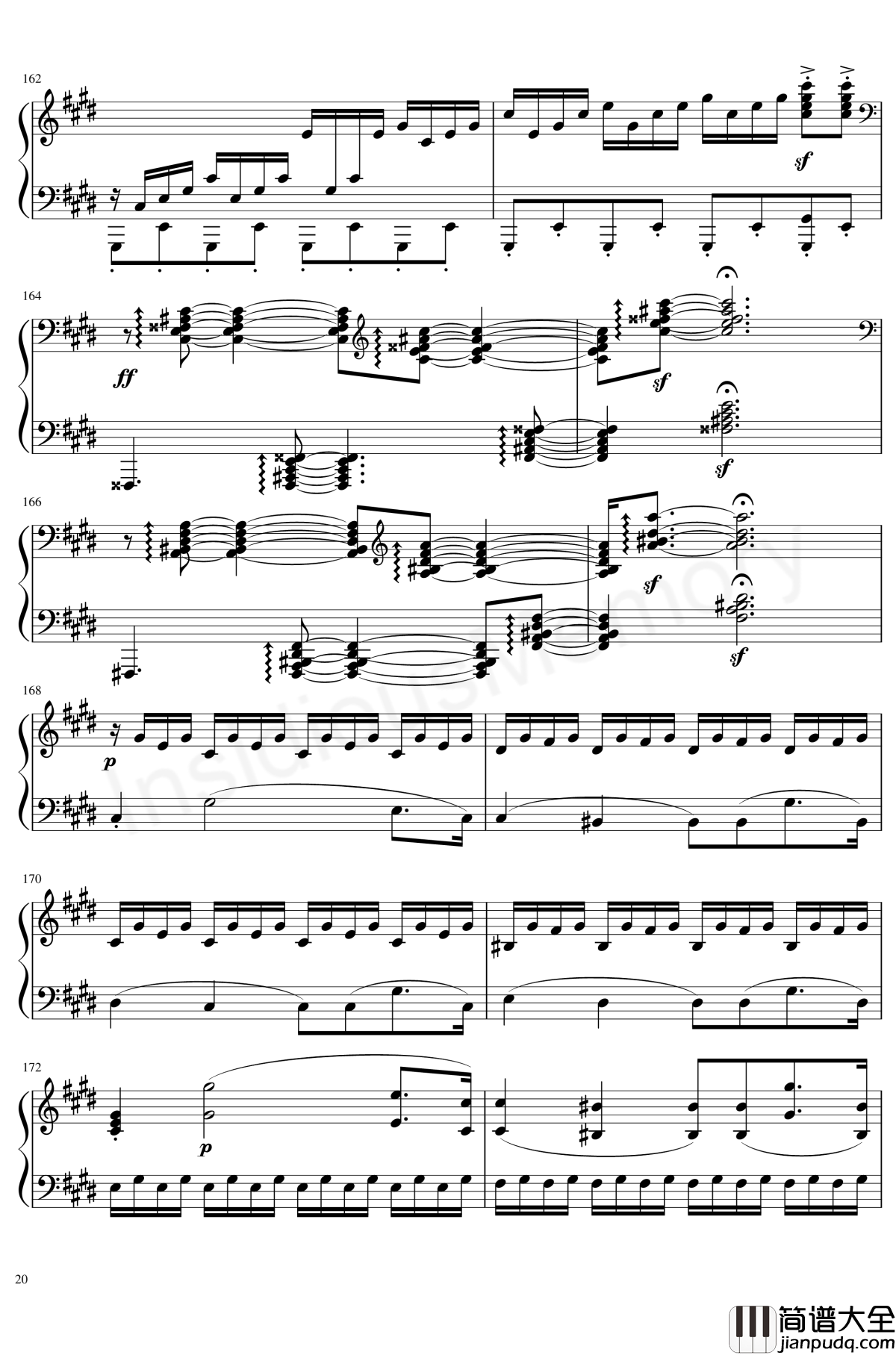 月光奏鸣曲钢琴谱_贝多芬_beethoven