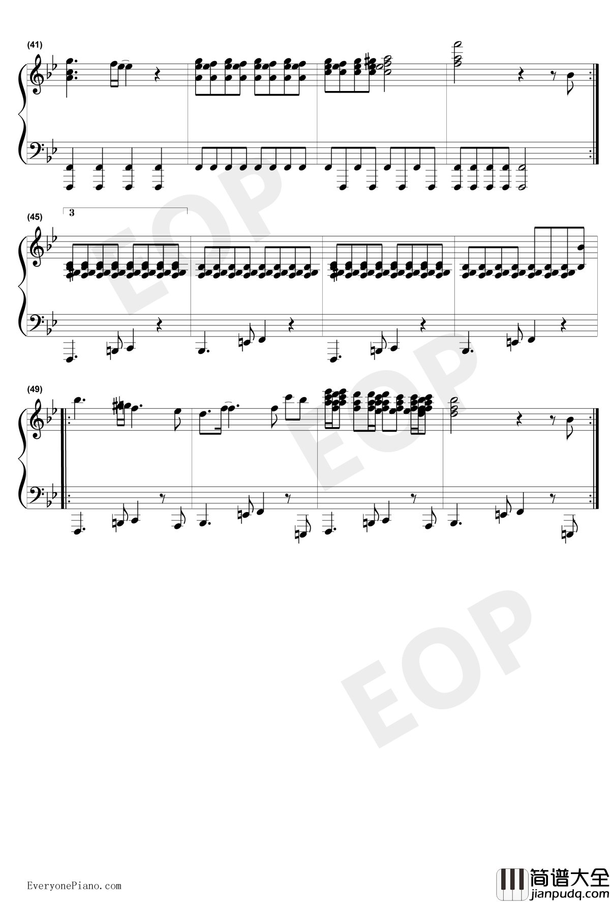 Come_On_Sweet_Death钢琴谱_ARIANNE_新世纪福音战士剧场版
