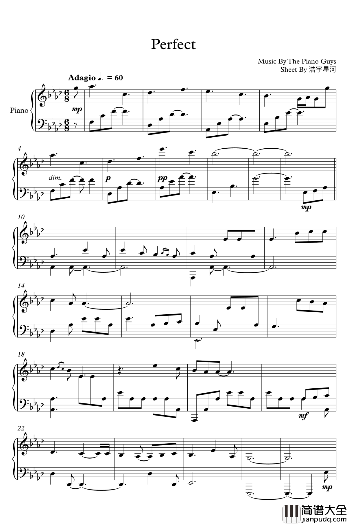 Perfect钢琴谱_the_Piano_Guys