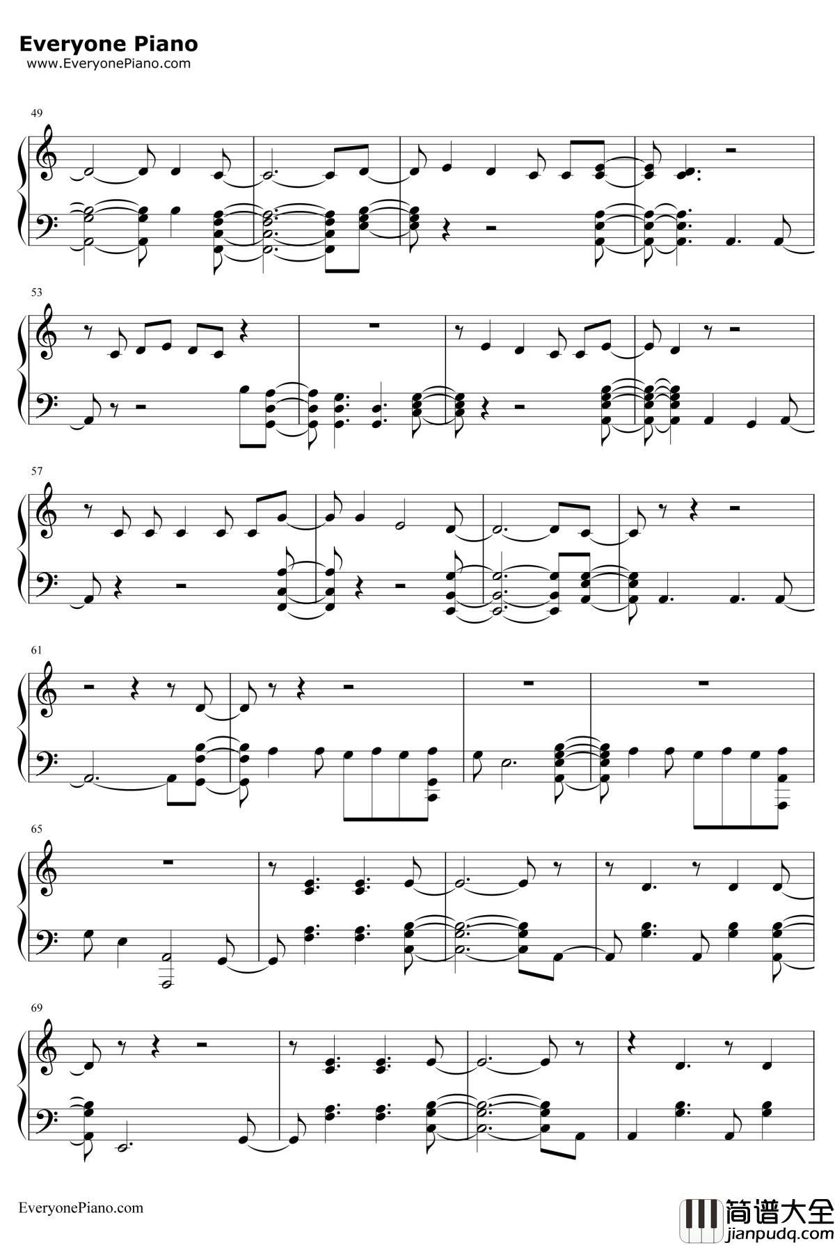 Prayers_Up钢琴谱_CalvinHarris