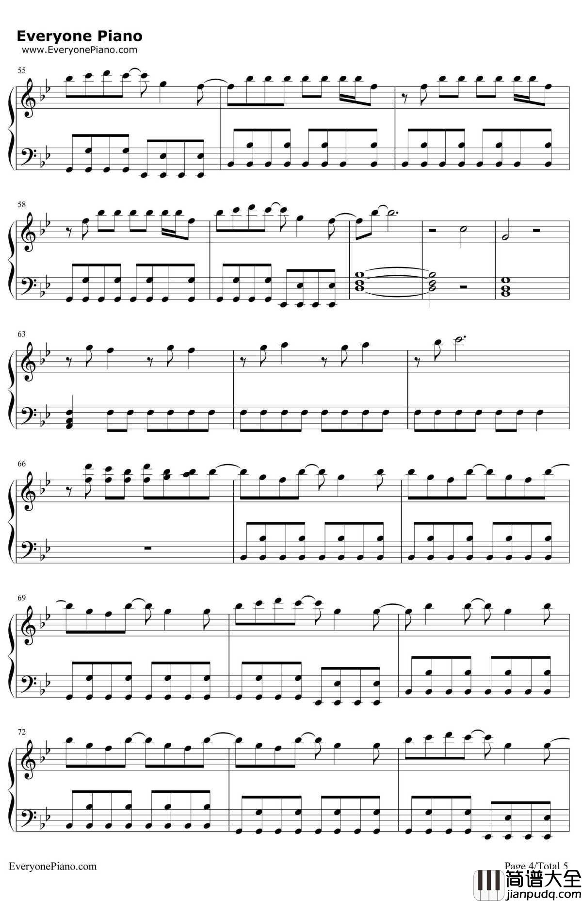 Roar（灵魂咆哮）钢琴谱_KatyPerry