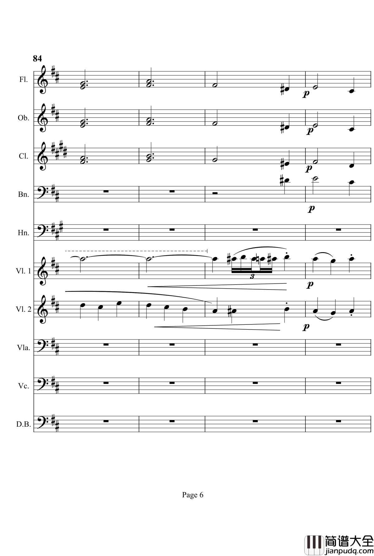奏鸣曲之交响钢琴谱_第7首_Ⅲ_贝多芬_beethoven