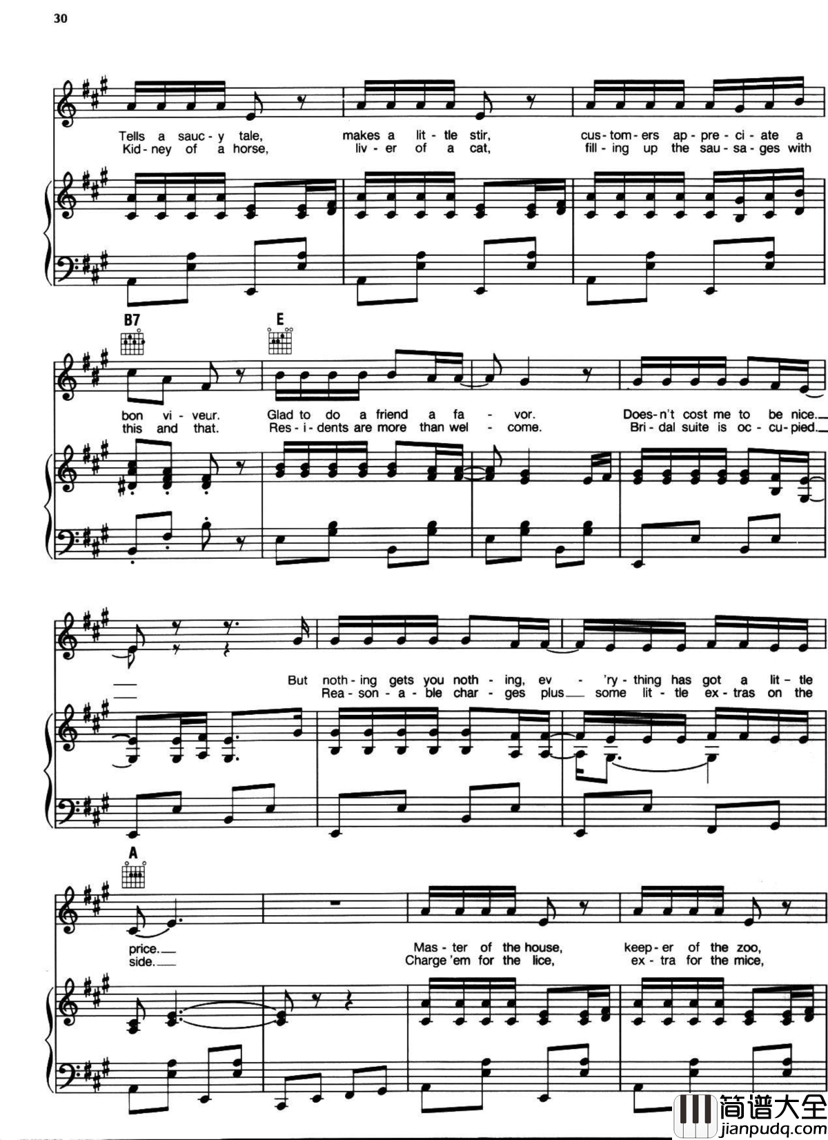 悲惨世界弹唱谱全集钢琴谱_Les_Miserables