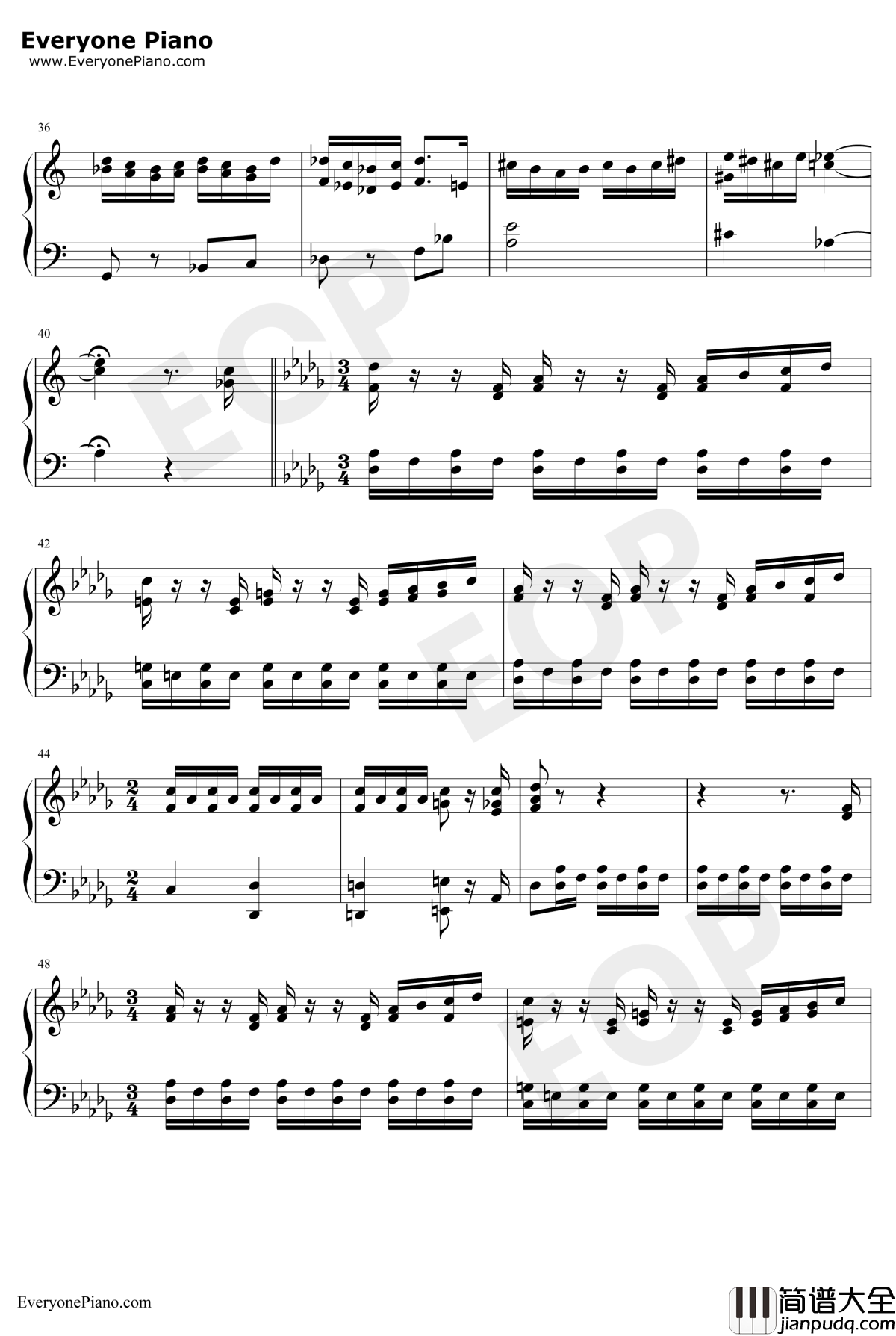 What's_This钢琴谱_DannyElfman_圣诞夜惊魂OST