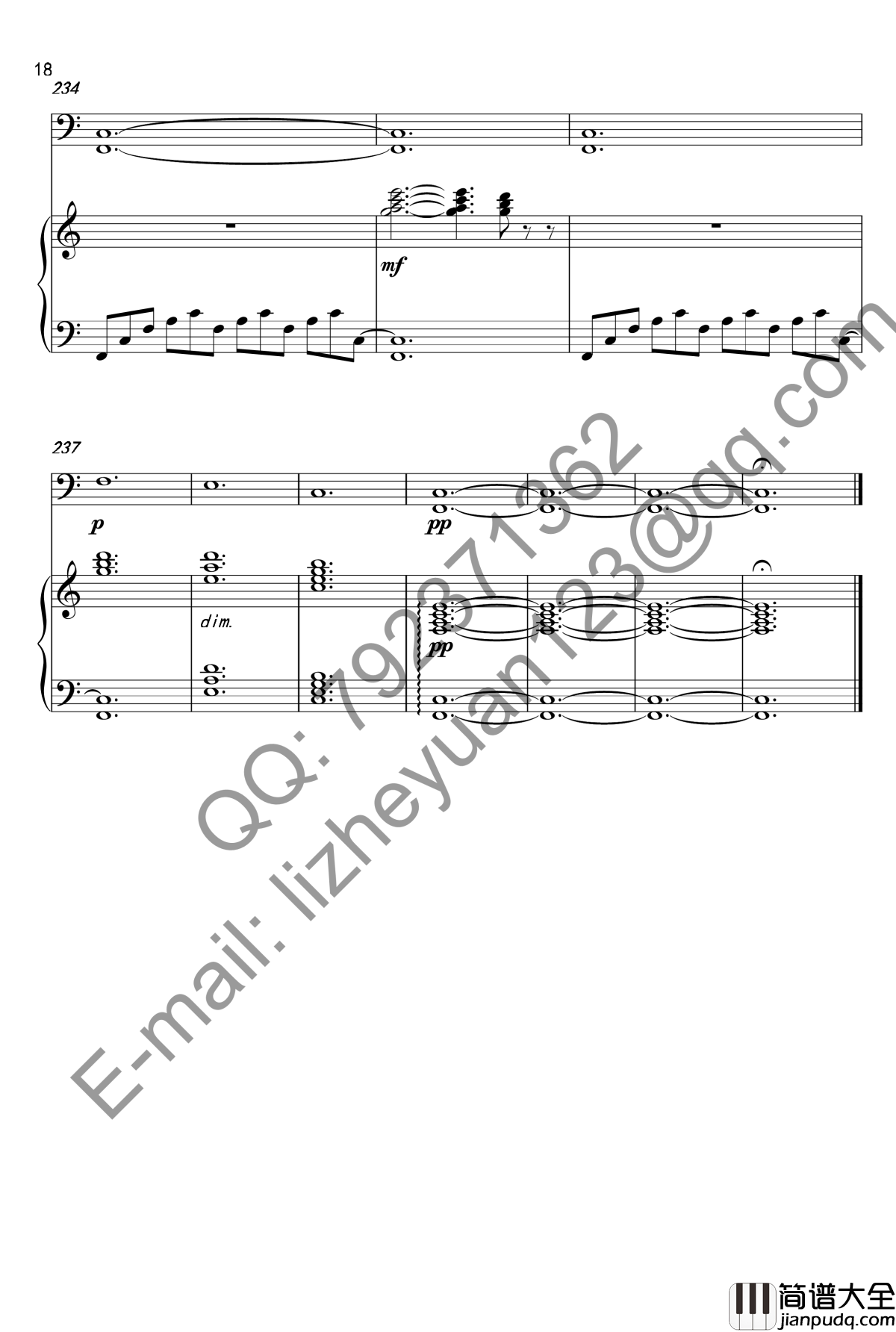 唐顿庄园主题曲钢琴谱_钢琴+大提琴_唐顿庄园