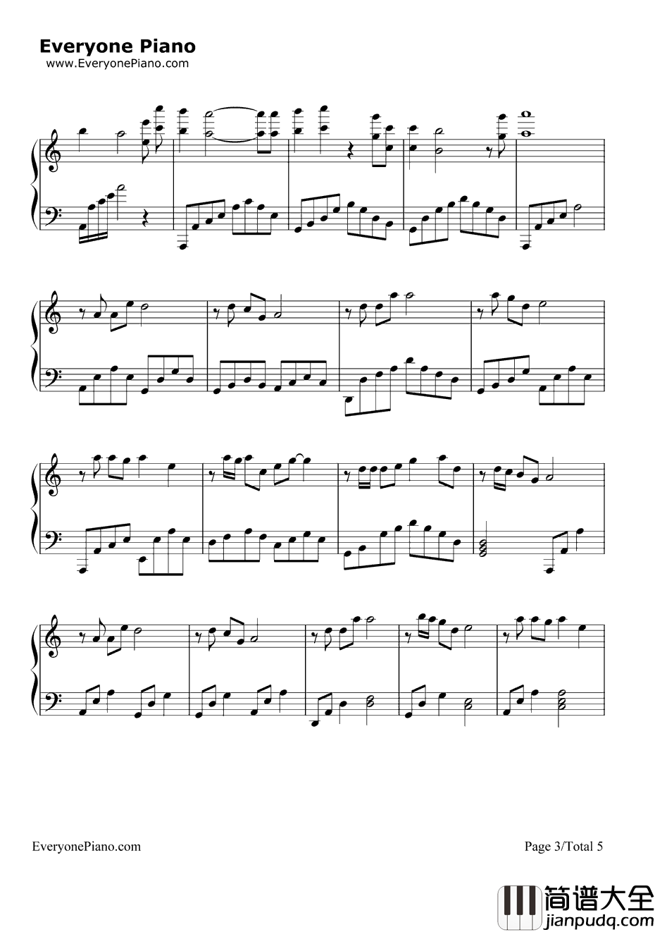 赤血长殷钢琴谱_王凯_琅琊榜插曲