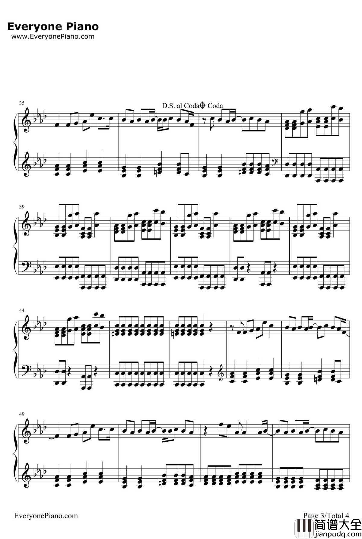 Boulevard_Of_Broken_Dreams钢琴谱_GreenDay