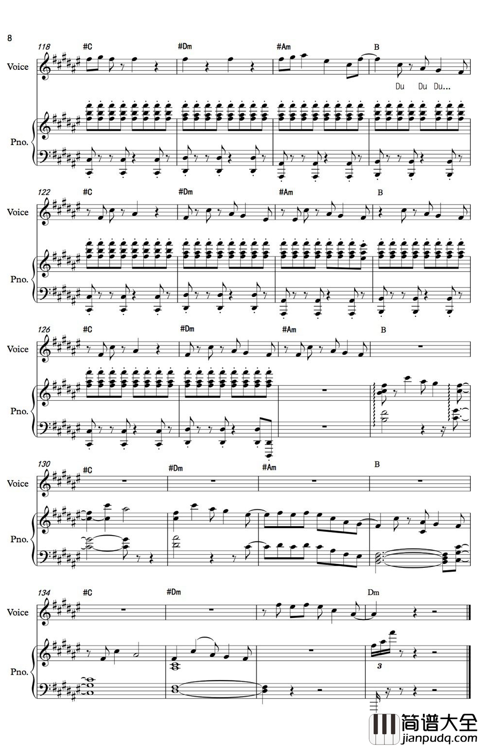 溯钢琴谱_CORSAK/马吟吟_超火的中国电音曲